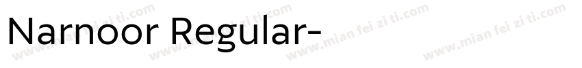 Narnoor Regular字体转换